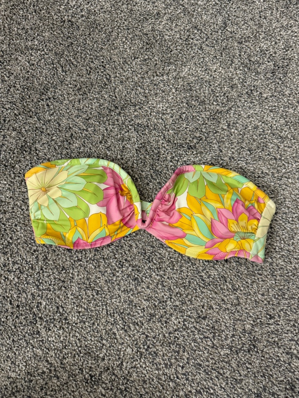 Floral Bandeau Swim Top